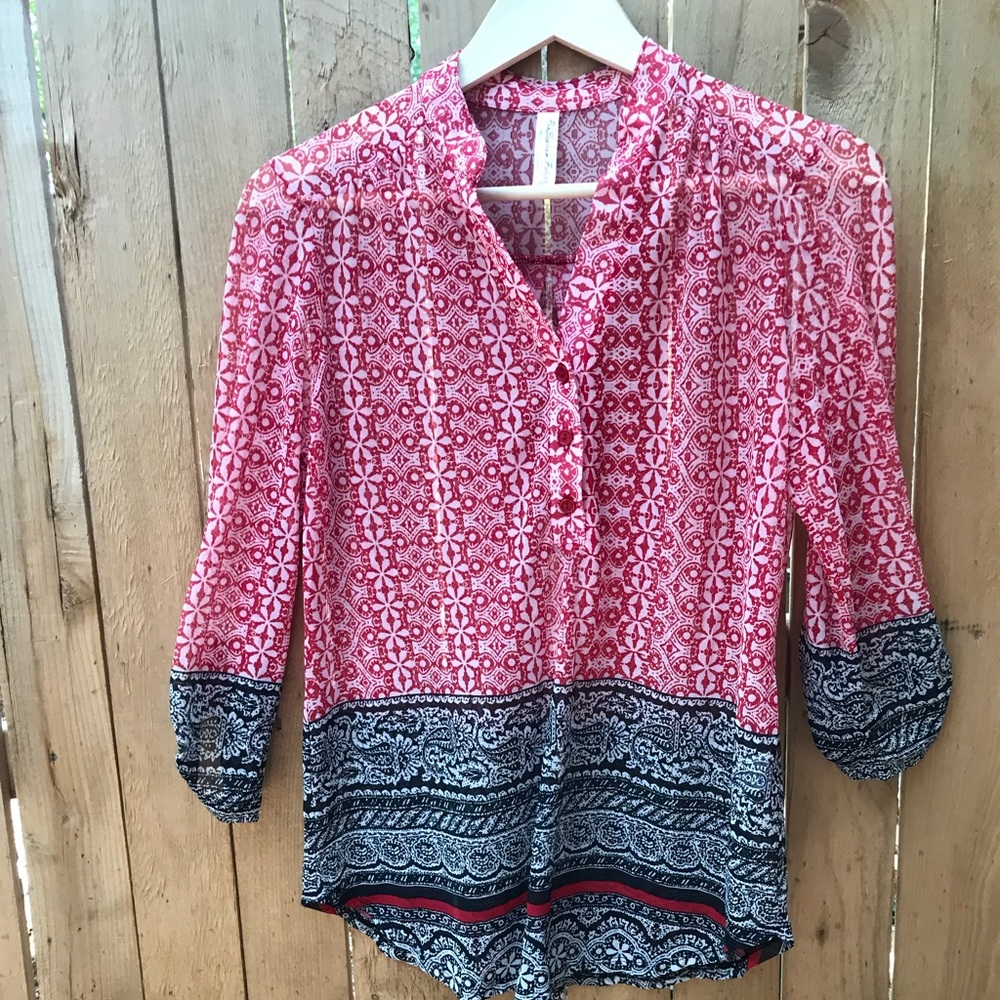 Sheer Blouse Multi colored